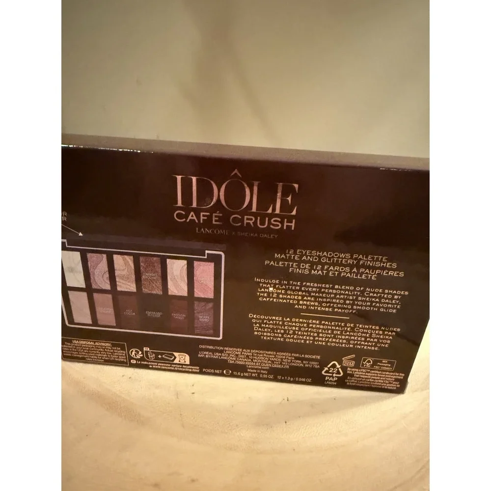 Lancome x‎ Sheika Daley Idole Cafe Crush Eyeshadow Palette New Box
